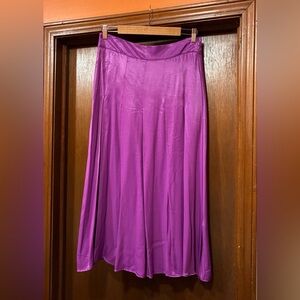 ZARA Purple Midi Skirt